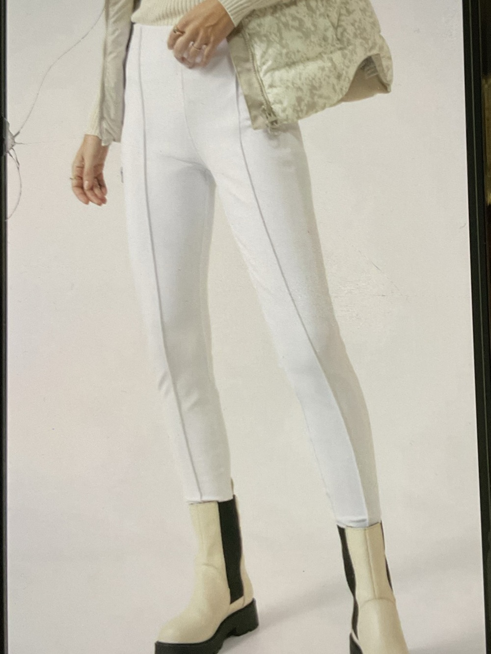 Athleta White Slim Tailored Stretch Pants